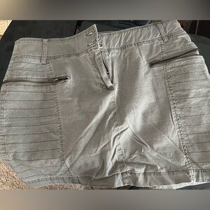 H&M Khaki Mini Skirt Size 12